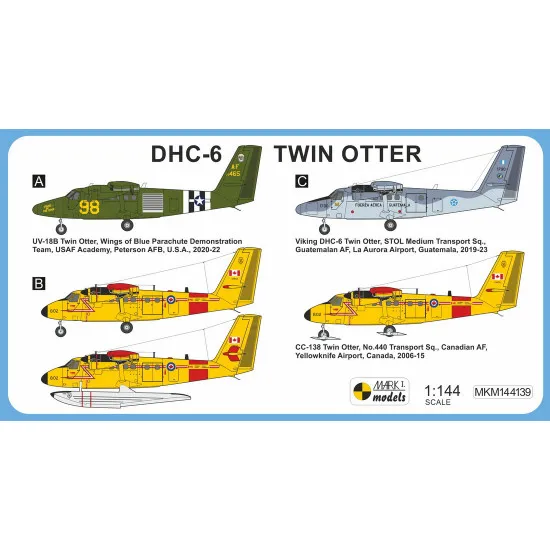 Mark I Mkm144139 1/144 De Havilland Dhc-6 Twin Otter In America