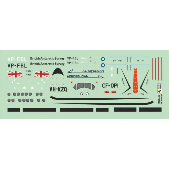 Mark I Mkm144141 1/144 De Havilland Dhc-6 Twin Otter Twotter Uk Australia Canada