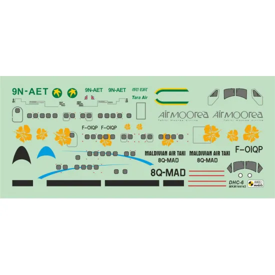 Mark I Mkm144143 1/144 De Havilland Dhc-6 Twin Otter Twotter Holiday Season