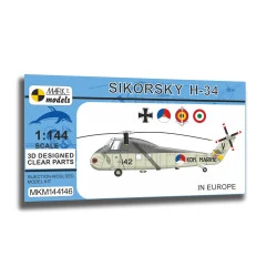 Mark I Mkm144146 1/144 Sikorsky H-34 In Europe Deu It Nl Be Helicopter
