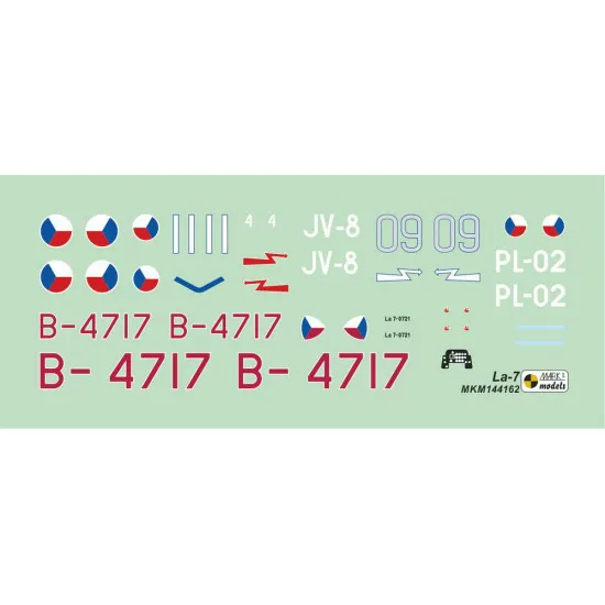 Mark I Mkm144162 1/144 Lavochkin La-7 S-97 In Czechoslovak Service Aircraft