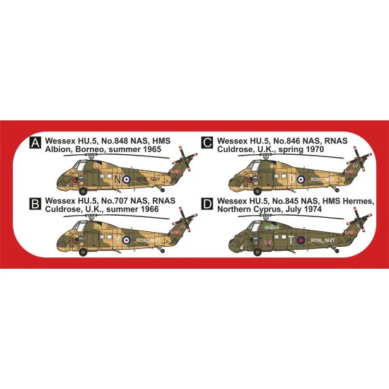 Mark I Mkm144169 1/144 Westland Wessex Hu.5 In Commando Role Helicopter