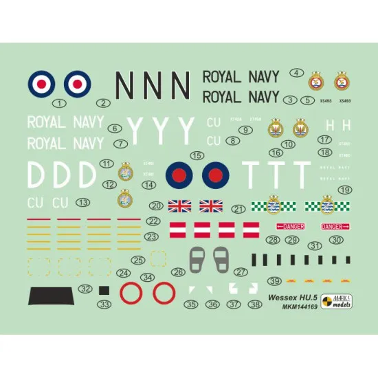 Mark I Mkm144169 1/144 Westland Wessex Hu.5 In Commando Role Helicopter