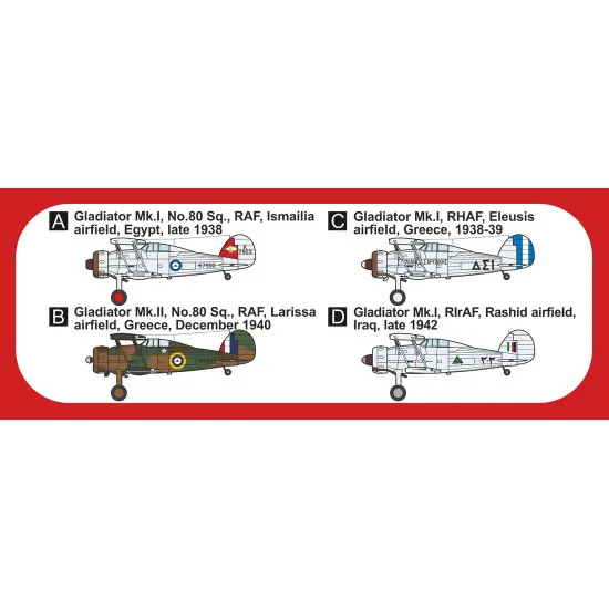 Mark I Mkm144176 1/144 Gloster Gladiator Mediterranean And Middle East Limited Ed
