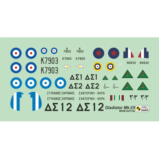 Mark I Mkm144176 1/144 Gloster Gladiator Mediterranean And Middle East Limited Ed