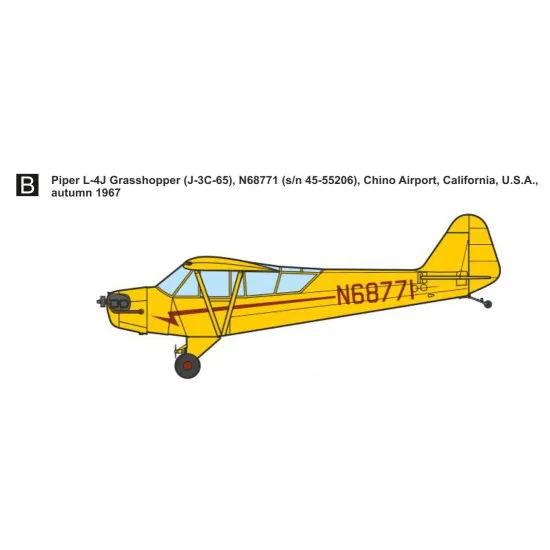 Mark I Mkm144178 1/144 Piper L-4 Grasshopper Pleasure Flying Aircraft