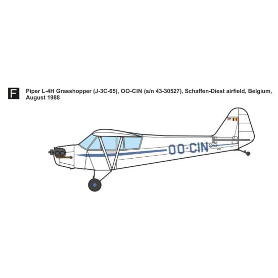 Mark I Mkm144178 1/144 Piper L-4 Grasshopper Pleasure Flying Aircraft