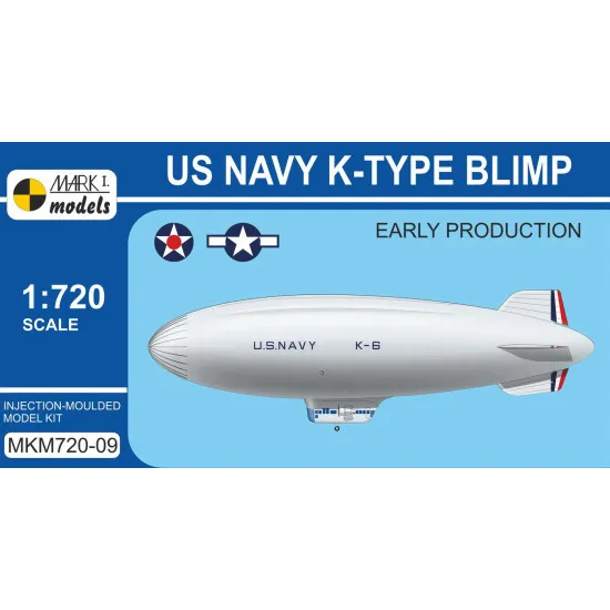 Mark I Mkm720-09 1/720 Goodyear K-type Blimp Early Production Non-rigid Airship