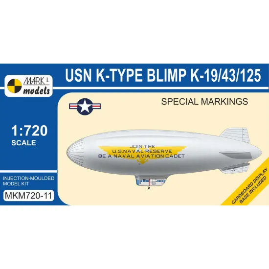 Mark I Mkm720-11 1/720 Goodyear K-type Blimp Special Markings Non-rigid Airship