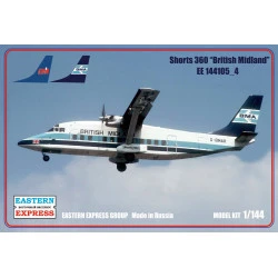 EASTERN EXPRESS 1/144 SHORT 360 BRITISH MIDLAND HAUL AIRCRAFT MODEL KIT EE144105-04