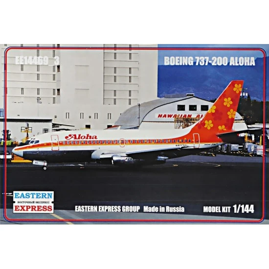 EASTERN EXPRESS 1/144 MODEL KIT BOEING 737-200 ALOHA EE14469-03