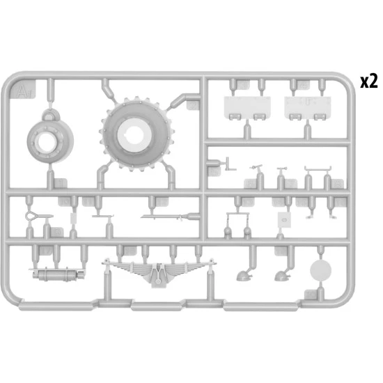 THE GERMAN TANK PZ.KPFW.III AUSF. D/B. WW II MILITARY MINIATURES MINIART 35213