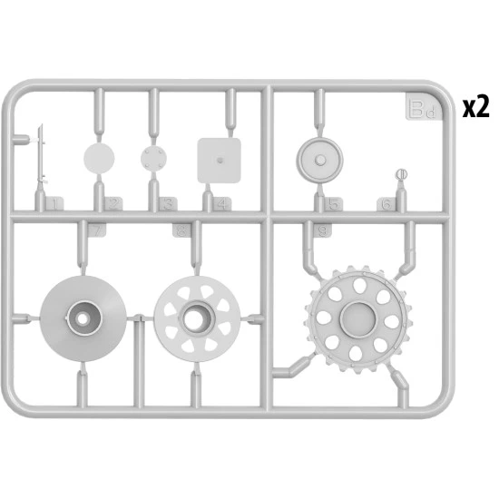 THE GERMAN TANK PZ.KPFW.III AUSF. D/B. WW II MILITARY MINIATURES MINIART 35213