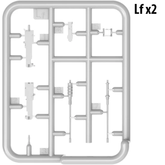 SET OF AMERICAN MACHINE GUNS 1:35 MILITARY MINIATURES MINIART 37047