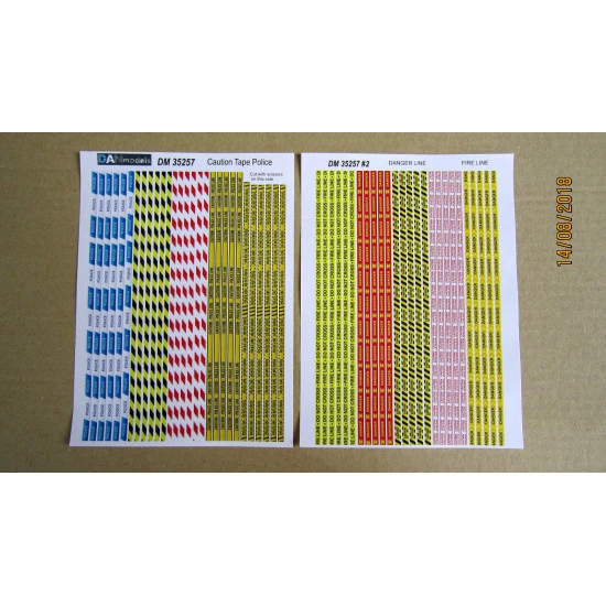 MATERIAL FOR DIORAMAS. CAUTION TAPE POLICE/DANGER LINE/FIRE LINE 1/35 DAN MODELS 35257