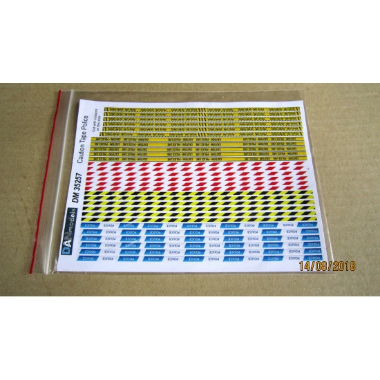 MATERIAL FOR DIORAMAS. CAUTION TAPE POLICE/DANGER LINE/FIRE LINE 1/35 DAN MODELS 35257