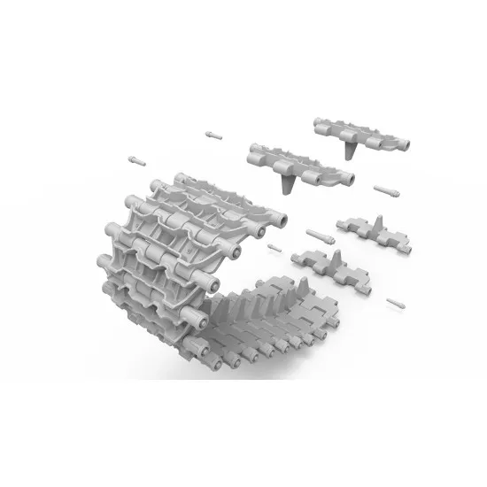 MINIART 37052 T-55,T-62,T-72 RMSh WORKABLE TRACK LINKS SET LATE TYPE 1/35 SCALE