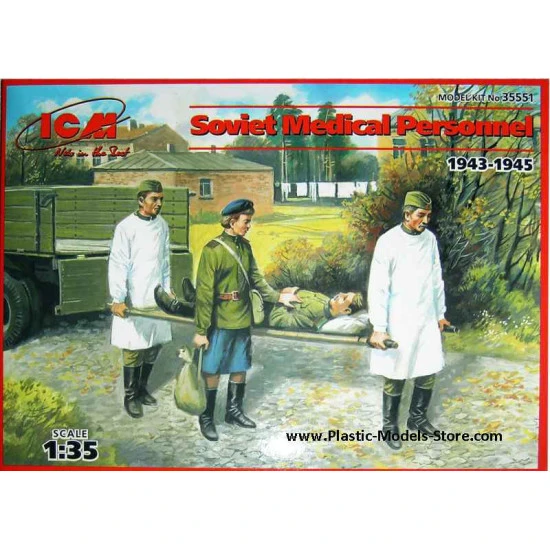 Soviet Medical Personnel 1943-1945 WWII 1/35 ICM 35551 Soviet Medical Personnel 1943-1945 WWII 1/35 ICM 35551