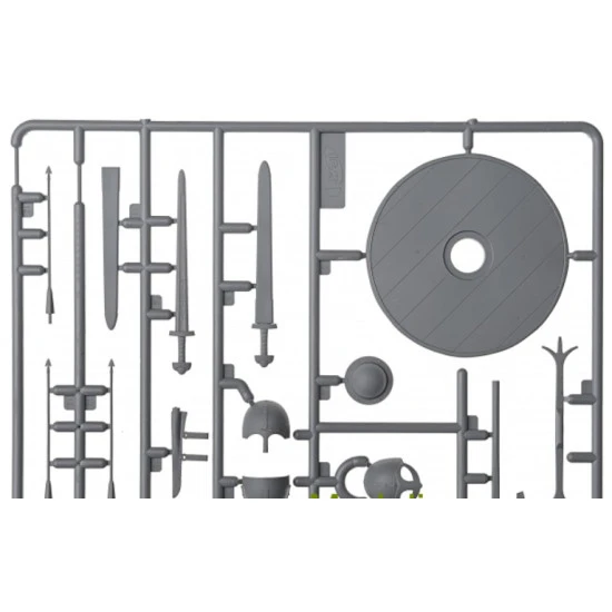 VIKING WITH AN AX AND SHIELD 9TH CENTURY 1/16 SCALE FIGURES MODEL KIT ICM 16301