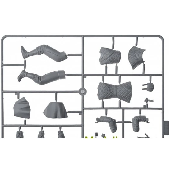 VIKING WITH AN AX AND SHIELD 9TH CENTURY 1/16 SCALE FIGURES MODEL KIT ICM 16301