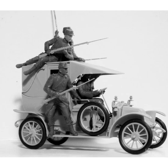 French Infantry on the march (1914) (4 figures) 1/35 ICM 35705