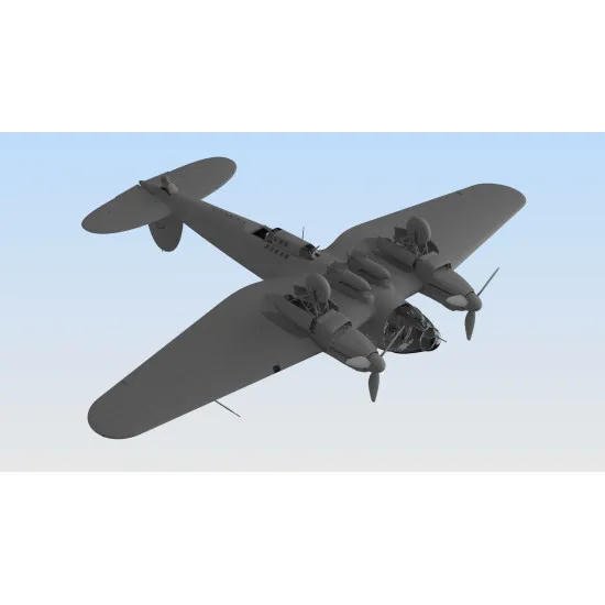 WWII German Bomber He 111H-16, 1/48 ICM 48263