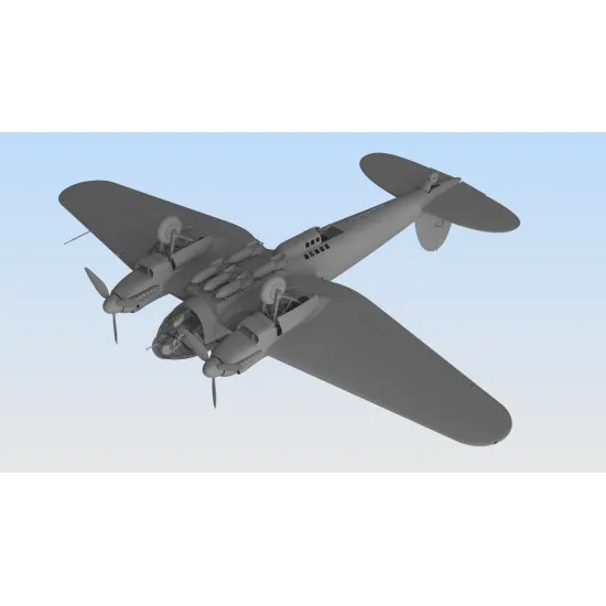 WWII German Bomber He 111H-16, 1/48 ICM 48263