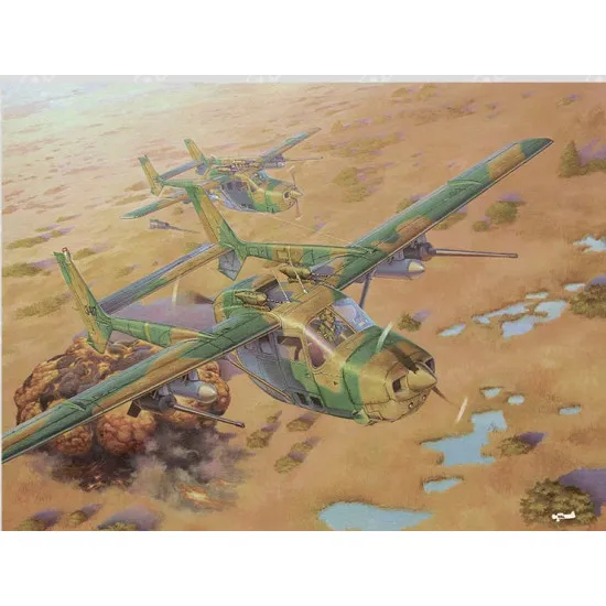 AIRCRAFT REIMS FTB337G LYNX - BUSH WAR 1/32 scale RODEN 628