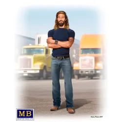 Us Stock Master Box 24060 Holy Roller Jordan Jesus Jamerson Trucker Series 1/24 Scale