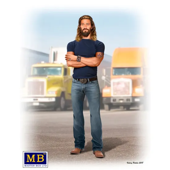 Us Stock Master Box 24060 Holy Roller Jordan Jesus Jamerson Trucker Series 1/24 Scale