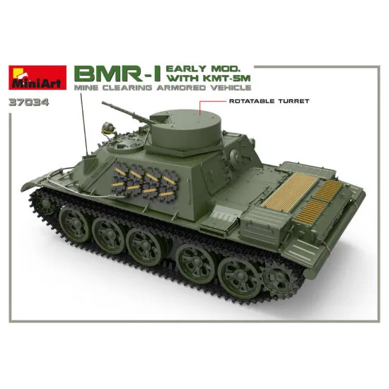 MINIART 37034 BMR-1 EARLY MOD. WITH KMT-5M 1/35 SCALE MODEL Military Miniatures