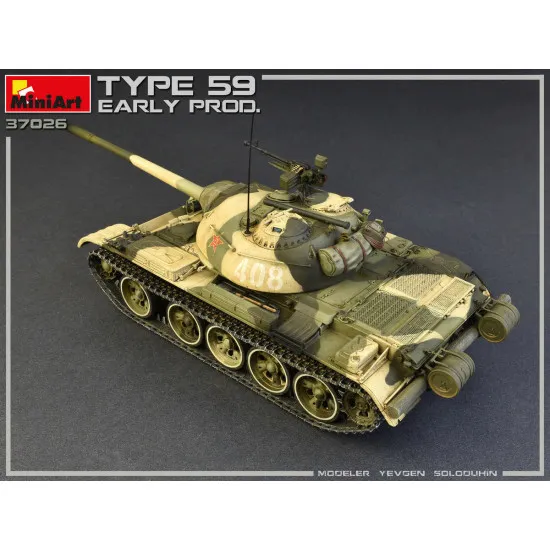 Miniart 37026 1/35 SCALE TYPE 59 EARLY PROD CHINESE MEDIUM TANK WZ-120 1950 year