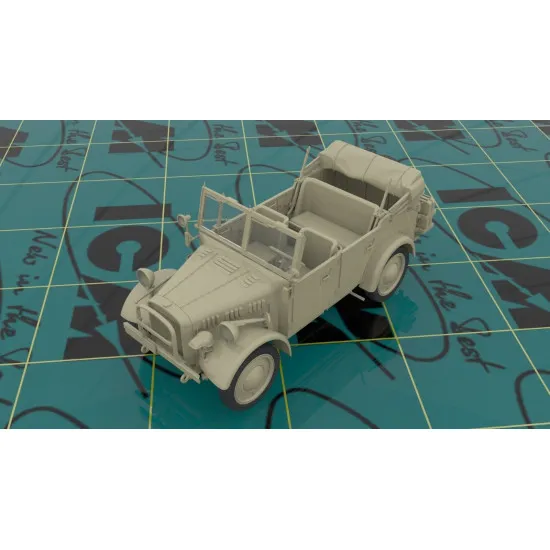 ICM 35581 le.gl.Einheits-Pkw Kfz.1, WWII German Light Personnel Car 1/35 110 mm