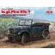 ICM 35581 le.gl.Einheits-Pkw Kfz.1, WWII German Light Personnel Car 1/35 110 mm