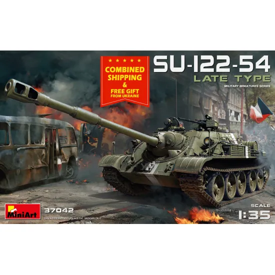 MINIART 37042 SU-122-54 LATE TYPE USSR self-propelled artil 1/35 scale model kit