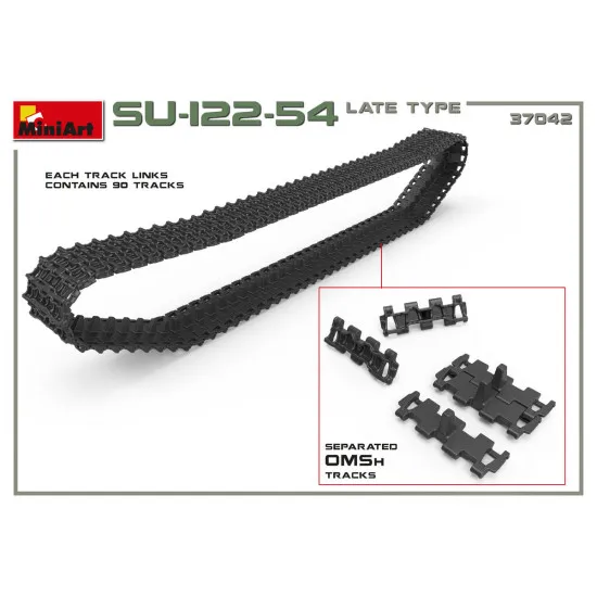 MINIART 37042 SU-122-54 LATE TYPE USSR self-propelled artil 1/35 scale model kit