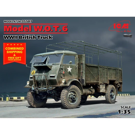 MODEL W.O.T. 6, WWII BRITISH TRUCK World War II 1/35 scale model kit ICM 35507