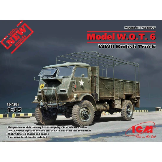 MODEL W.O.T. 6, WWII BRITISH TRUCK World War II 1/35 scale model kit ICM 35507