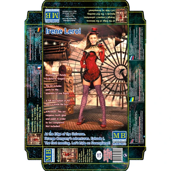 MASTER BOX 24052 1/24 scale model - At the Edge of the Universe. Strange Companys adventures. Episode I. The first meeting. Irene Leroi. Lets hide on Steamplanet!