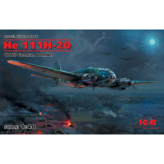 ICM 48264 - He 111H-20, WWII German Bomber World War II 1/48 scale model kit