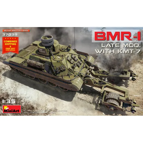 MINIART 37039 BMR-1 LATE MOD. WITH KMT-7 Armored technics 1/35 scale model kit