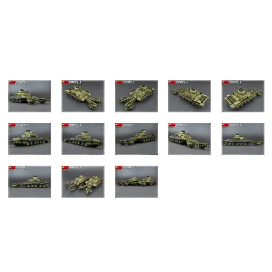 MINIART 37039 BMR-1 LATE MOD. WITH KMT-7 Armored technics 1/35 scale model kit