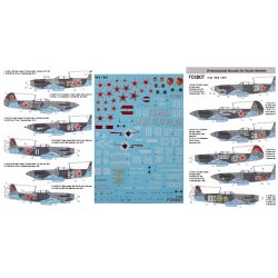 DECAL FOR SOVIET INTERCEPTOR AND FIGHTER AIRCRAFT YAK-9 1/72 scale Foxbot 72-001