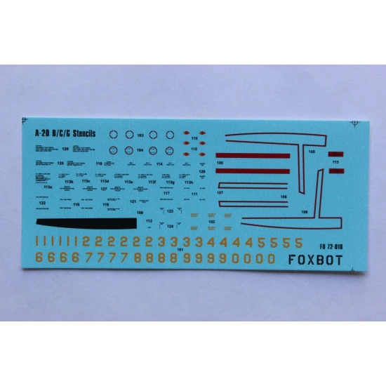 DOUGLAS A-20 BOSTON PIN-UP NOSE ART AND STENCILS PART 2 1/72 Foxbot 72-007