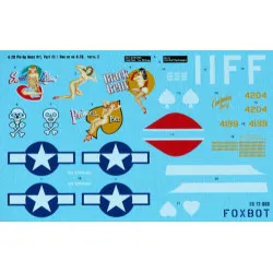 DOUGLAS A-20 BOSTON PIN-UP NOSE ART AND STENCILS PART 2 Foxbot 72-008