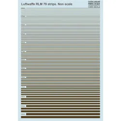 DECAL CAMO LUFTWAFFE RLM 79 STRIPS PRINT SCALE 045-CAMO