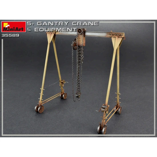 MINIART 35589 5 TON GANTRY CRANE and EQUIPMENT 1/35 scale plastic model kit