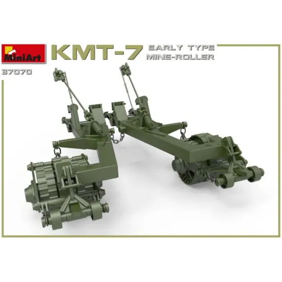 Us Stock Miniart 37070 Kmt-5m Mine-roller For T-54, T-55, T-62, T-62m 1/35 Scale Model
