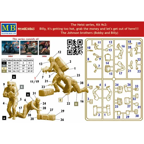 MASTER BOX 24065 1/24 Heist 2 Billy, it's getting too hot Bobby Billy