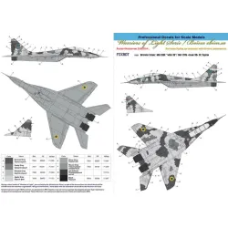 Us Stock Mikoyan Mig-29ub, Ukranian Air Forces, Digital Camouflage 1/72 Foxbot 72-027